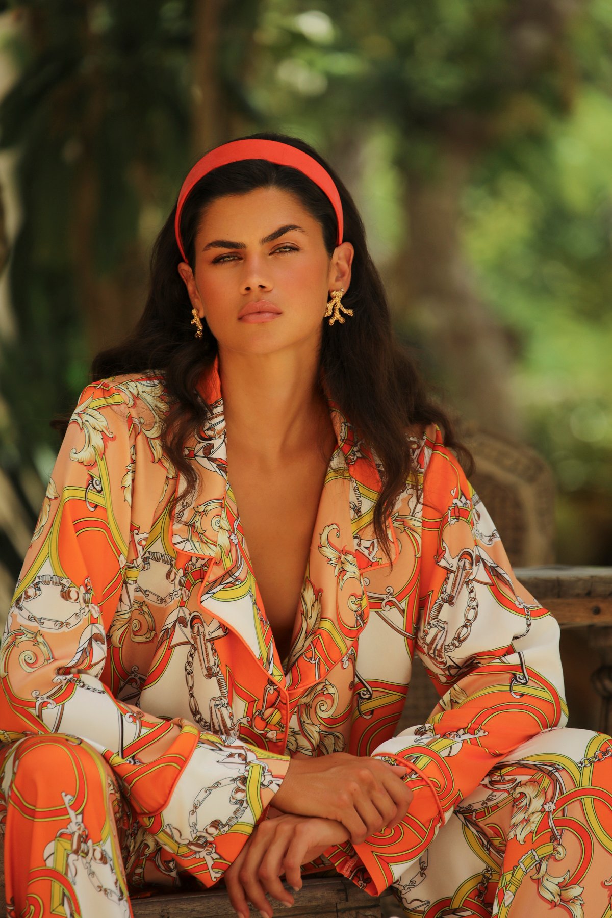 Aurelie Orange Kruvaze Üst