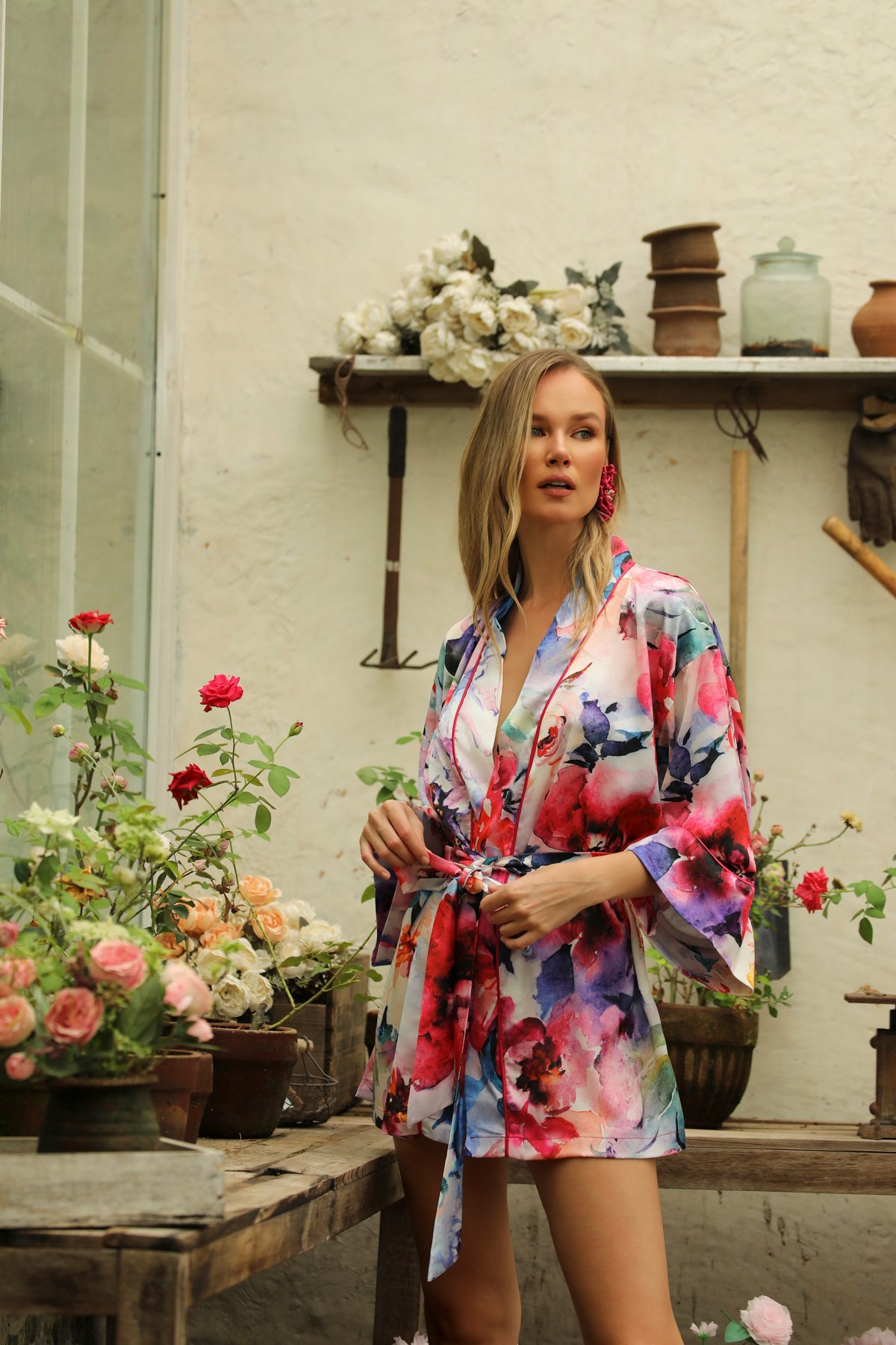 Rosalie Kısa Kimono Sabahlık