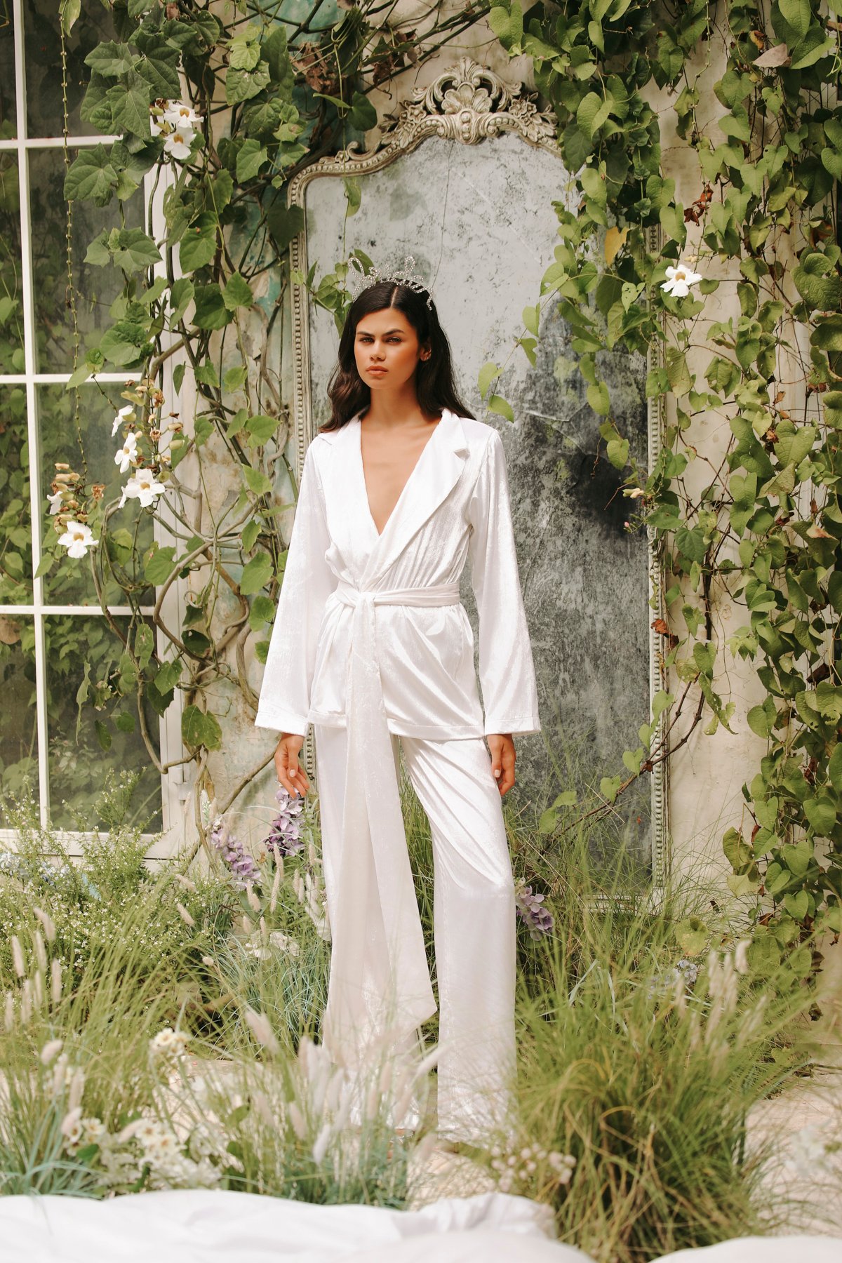 Velours Blanche Pantolon