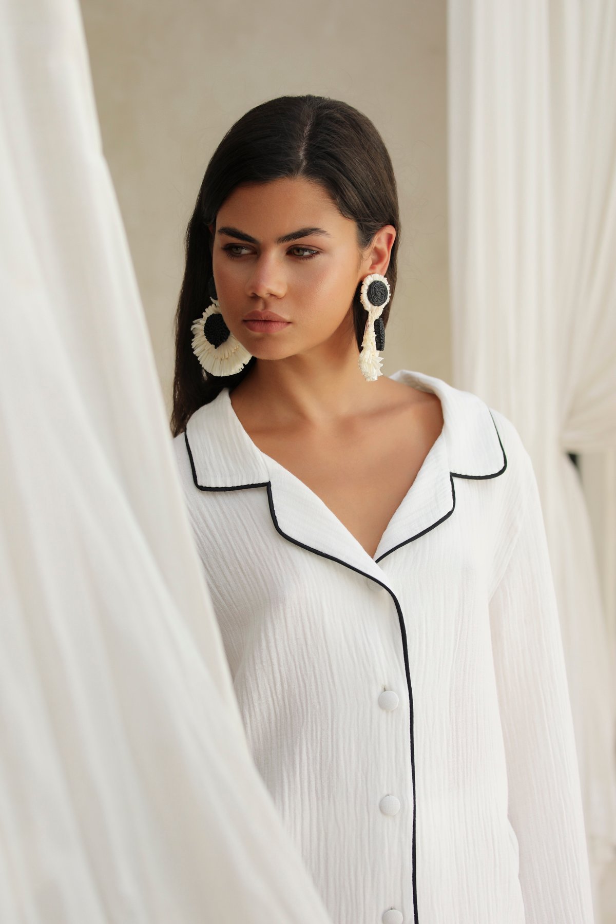 Helen Blanc Uzun Kollu Gömlek Üst