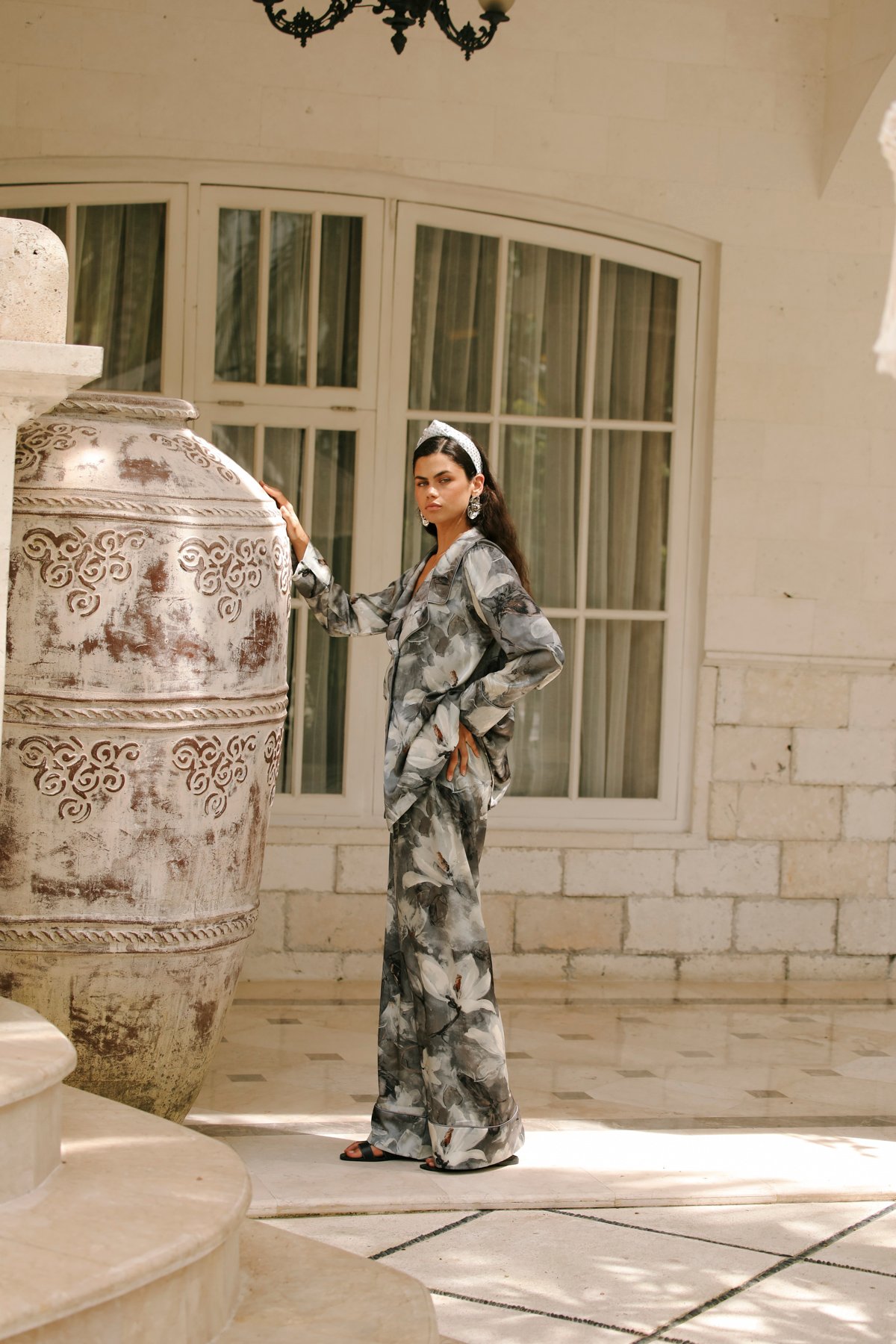 Rose Sombre Pantolon