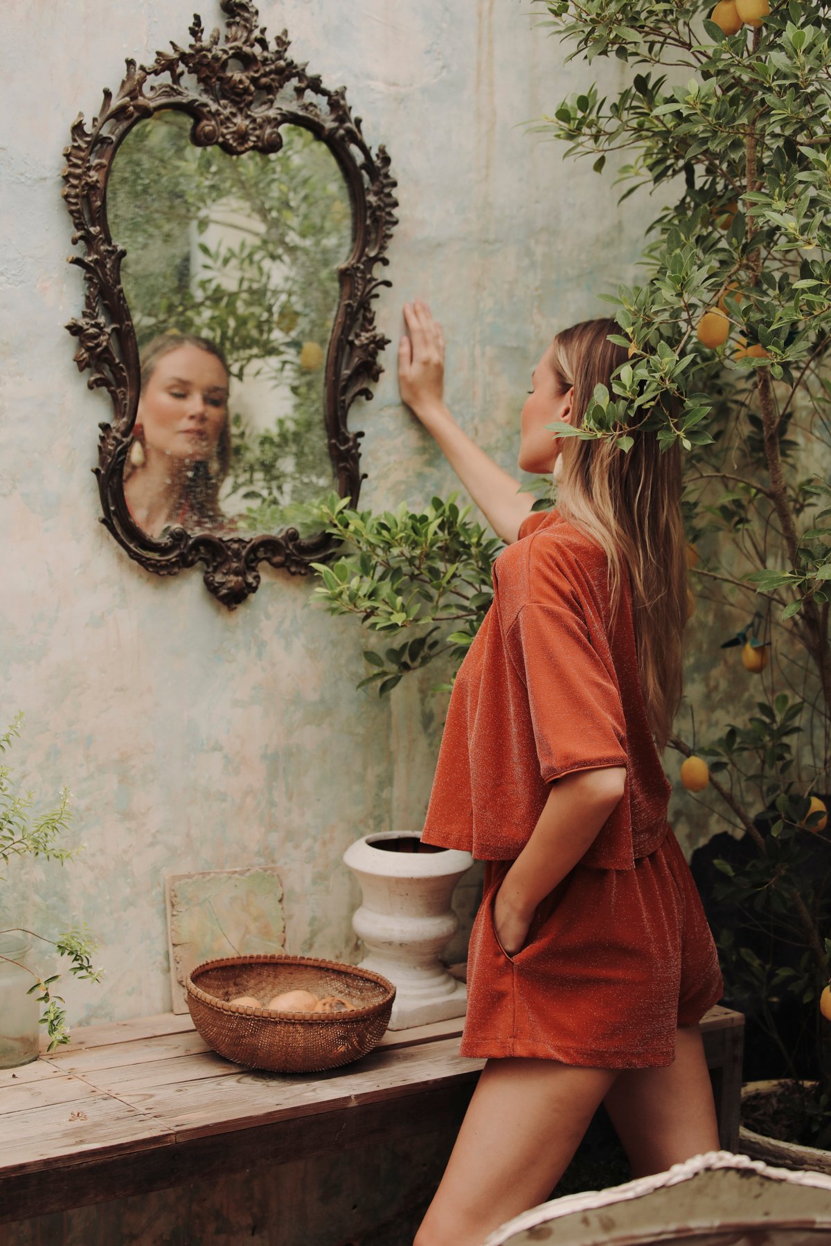 Argente Orange Şort Takım - Görsel 3