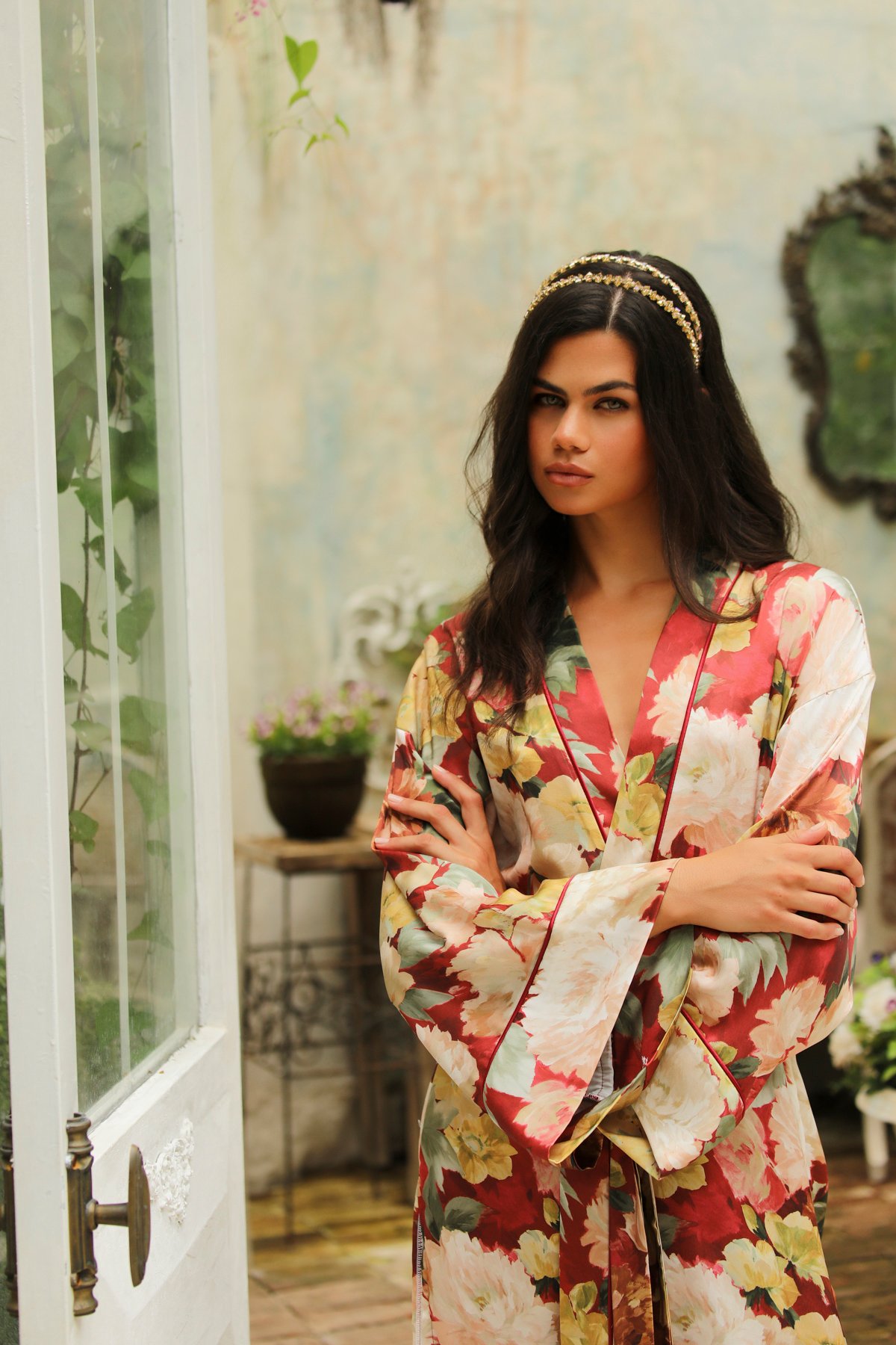 Jardin Secret Uzun Kimono Sabahlık - Görsel 3