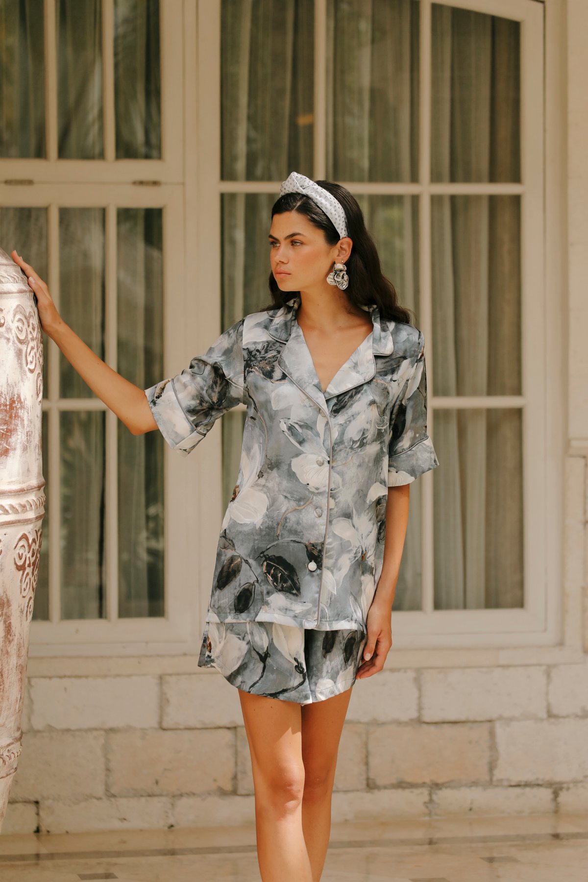 Rose Sombre Şort Takım - Görsel 4