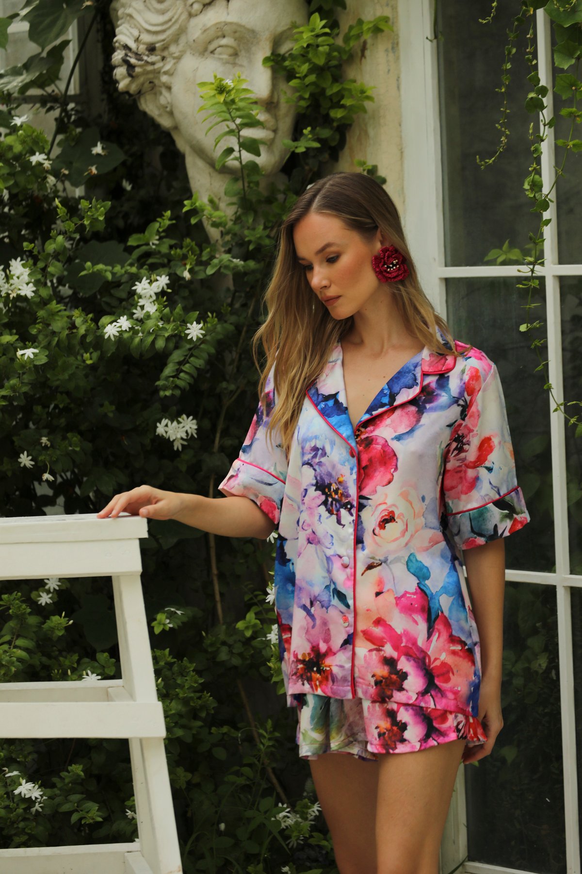 Rosalie Kısa Kollu Gömlek Üst - Görsel 6