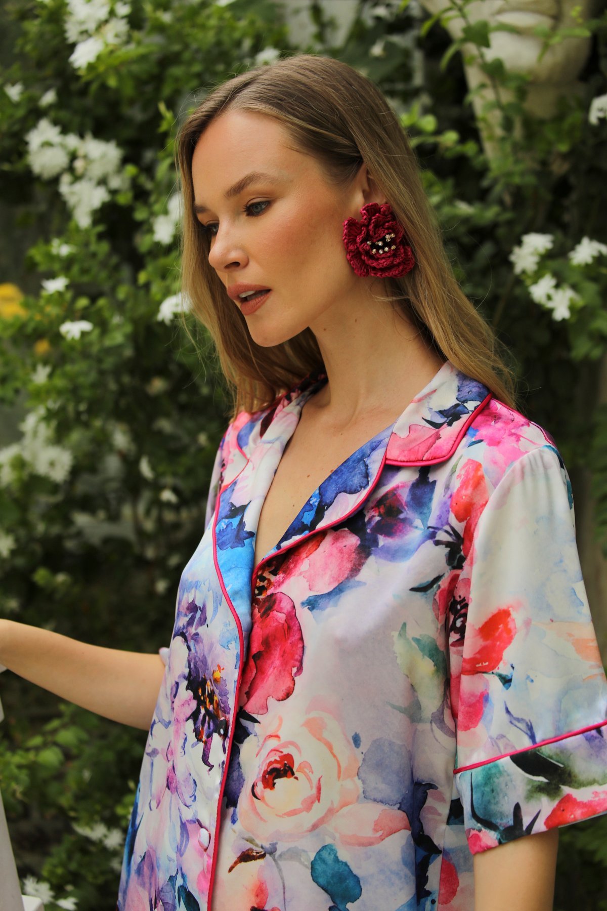 Rosalie Kısa Kollu Gömlek Üst - Görsel 5