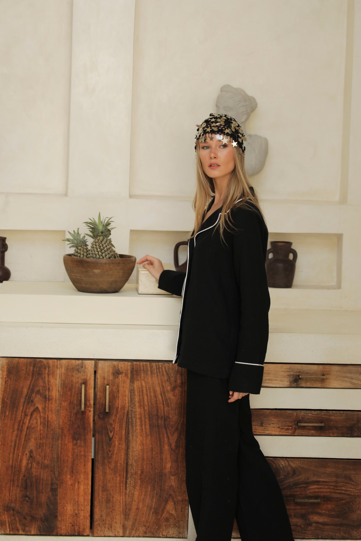 Helen Noir Pantolon Takım - Görsel 5