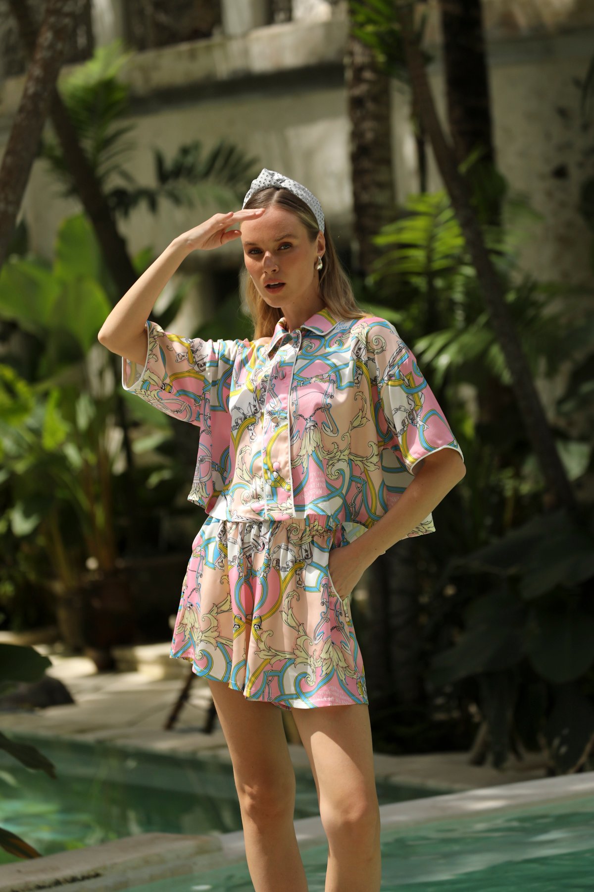 Aurelie Rose Crop Üst - Görsel 5