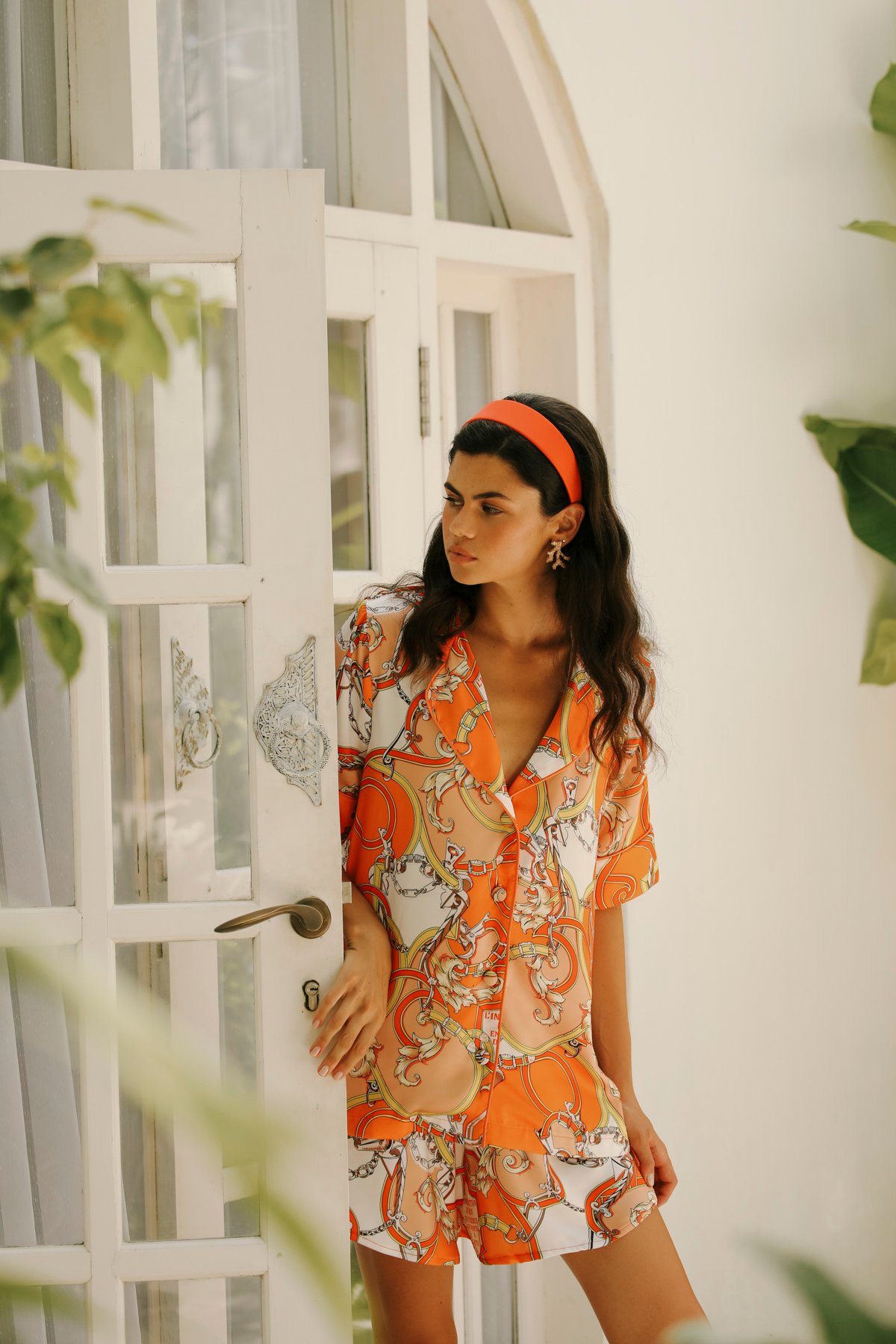 Aurelie Orange Şort Takım - Görsel 6