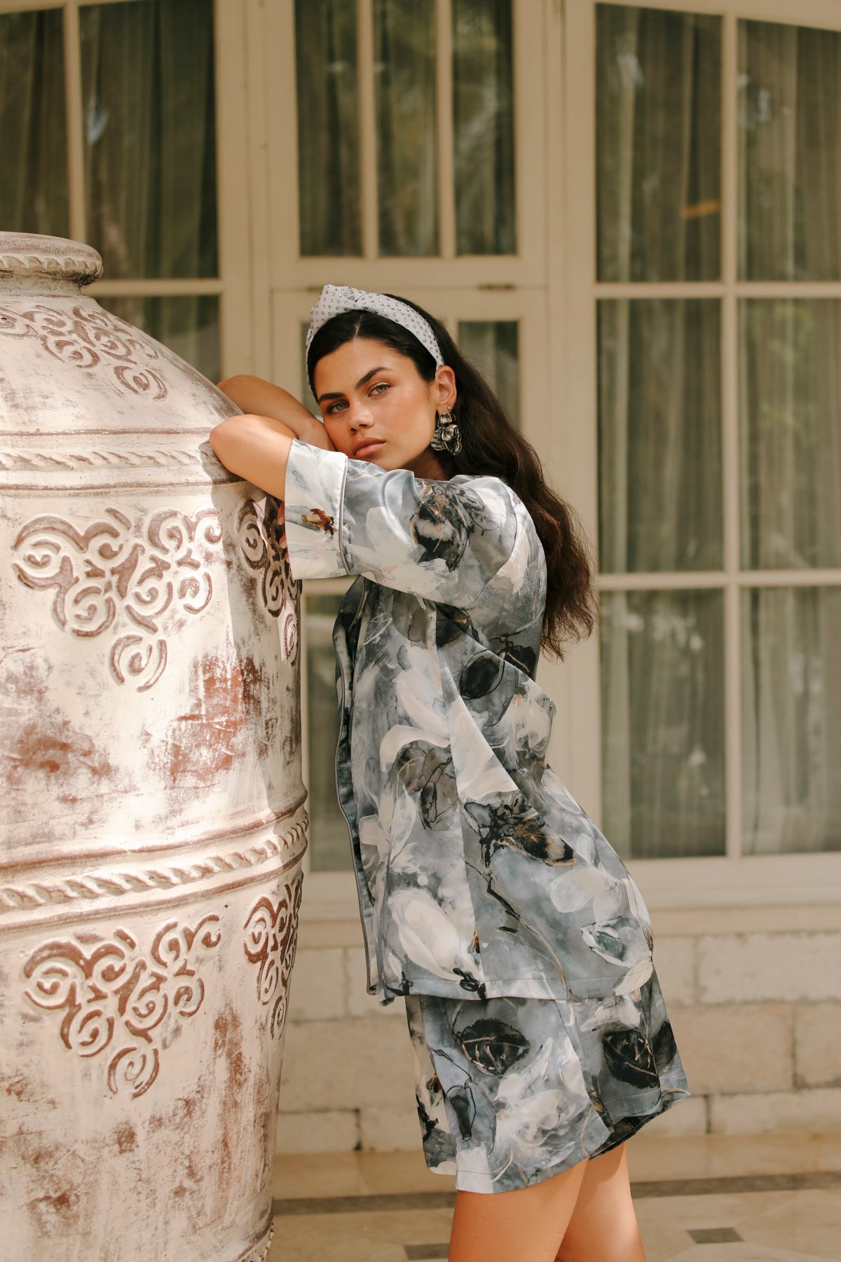 Rose Sombre Şort Takım - Görsel 7