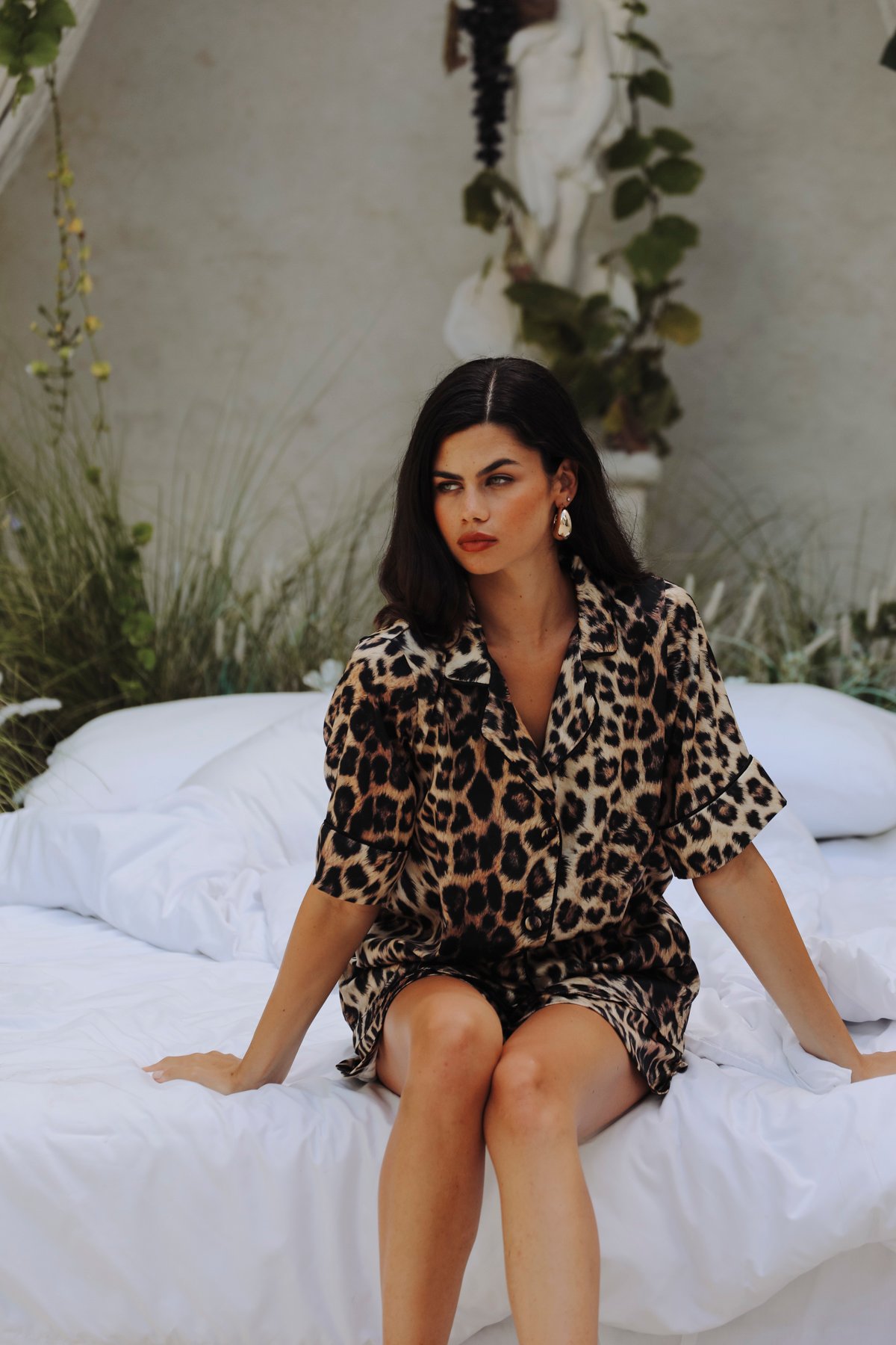 Leopard Şort Takım - Görsel 6