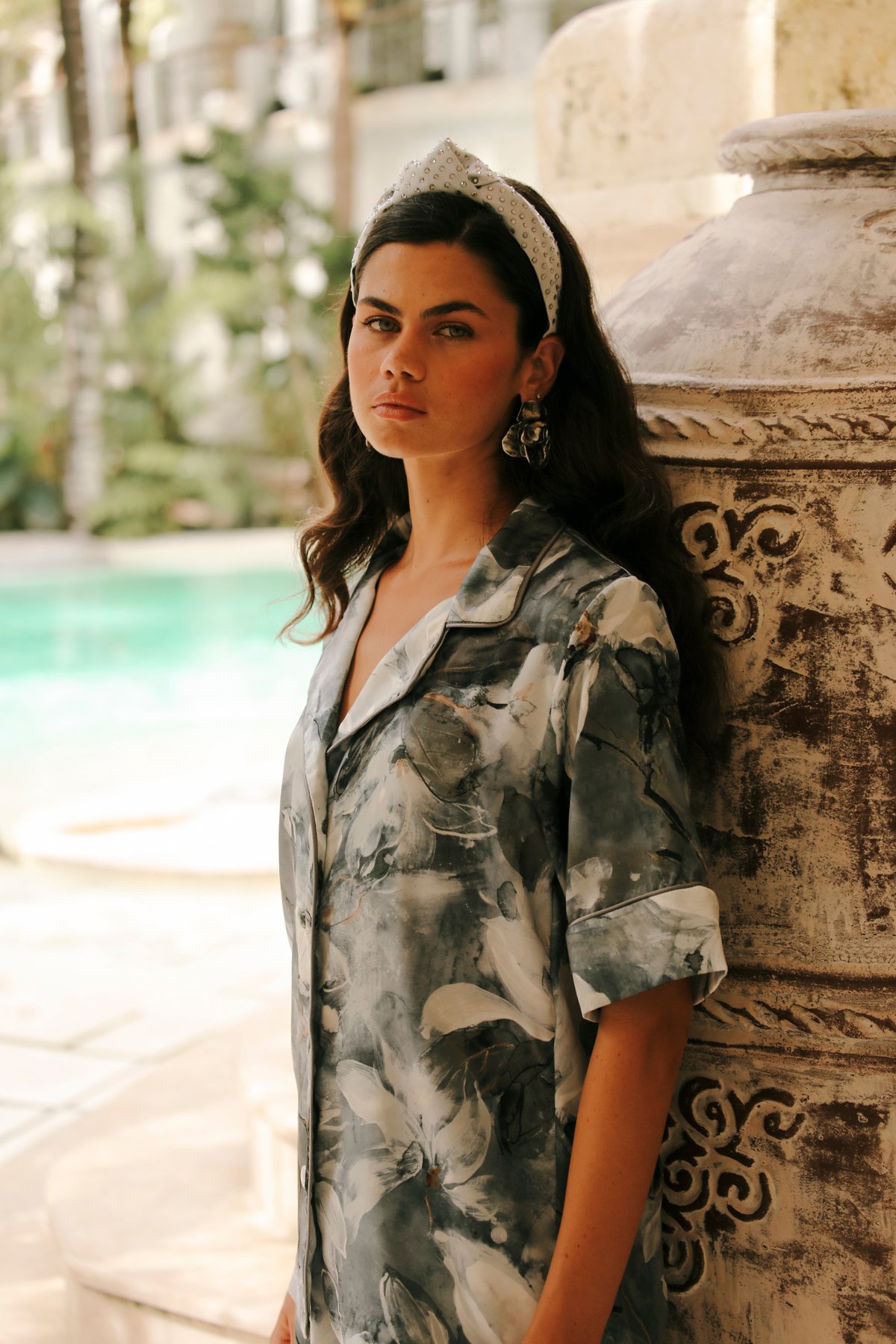 Rose Sombre Şort Takım - Görsel 8