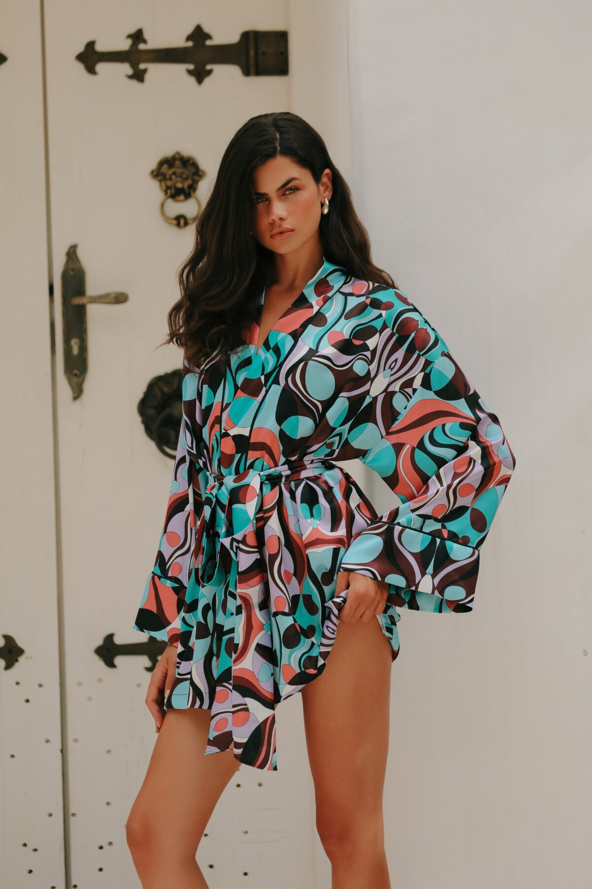 Vivienne Kısa Kimono Sabahlık